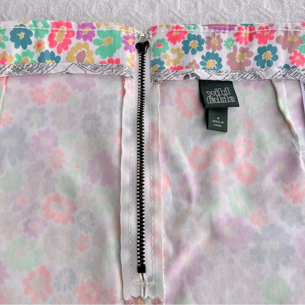 WILD FABLE NEON FLORAL SKIRT - Picture 11 of 14
